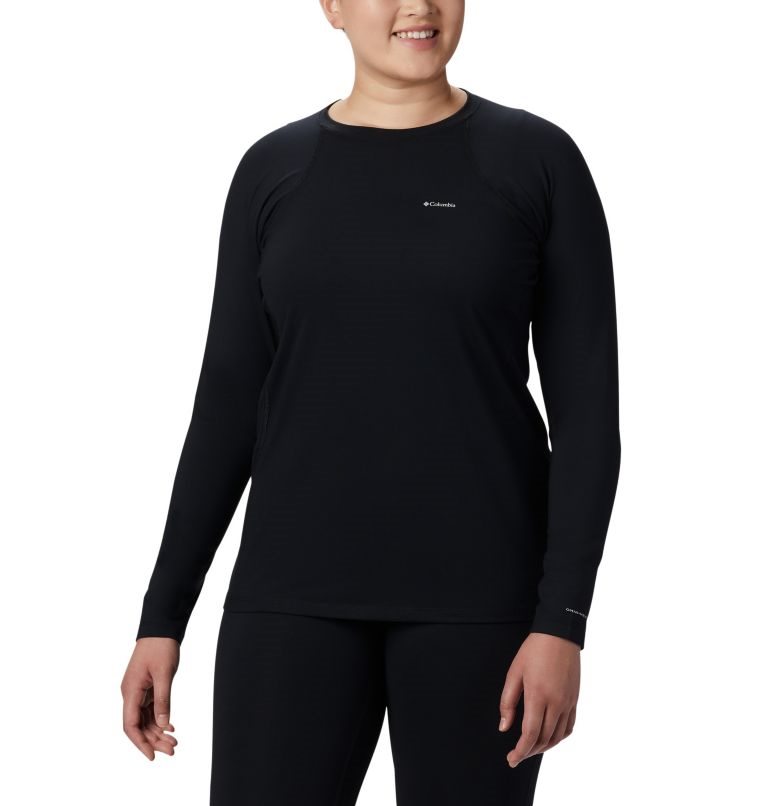 Columbia Midweight Stretch Long Sleeve Gensere Dame Svarte | Plus Size 19824Q